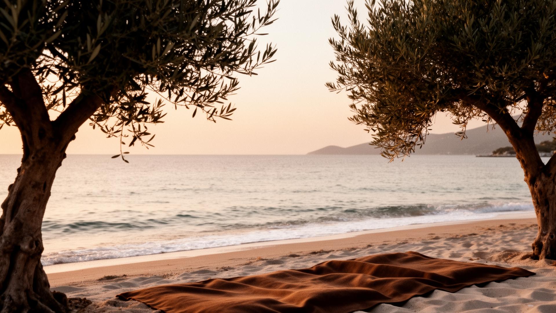 Golden hour at Paliouri beach
